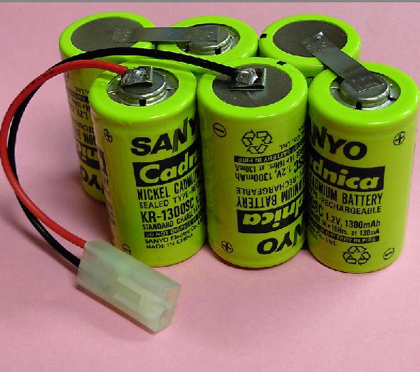 6KR1300SC-2RB(7.2V 1300mAh)C23106FM-SRCB