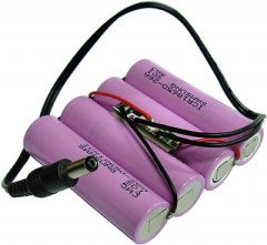 �Ｚ ICR18650 2.6A PCM 4N + J5.5FM (7.4V 5200mAh)