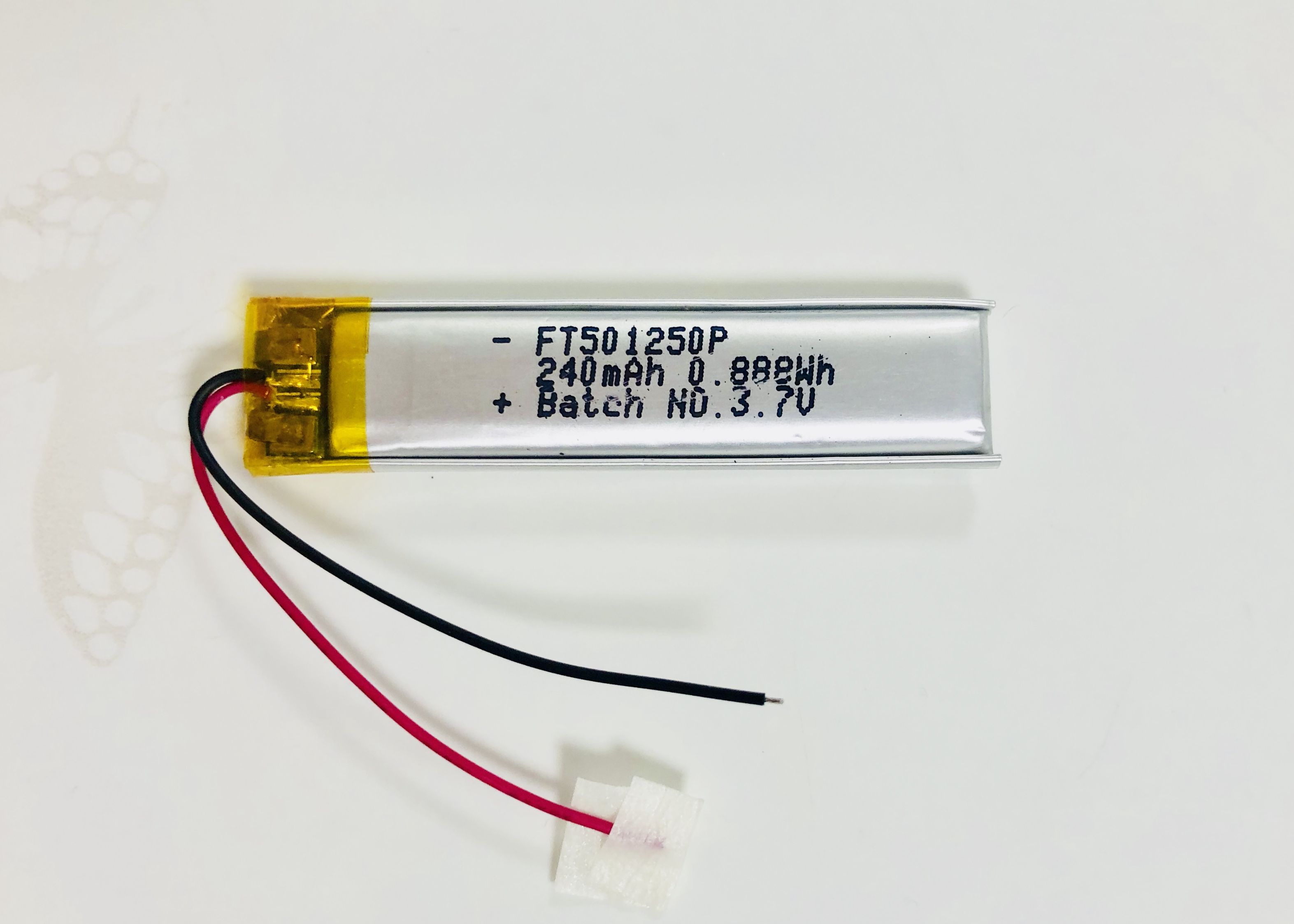 ��Ƭ������ FT501250P 3.7V 240mAh(KC������ǰ)